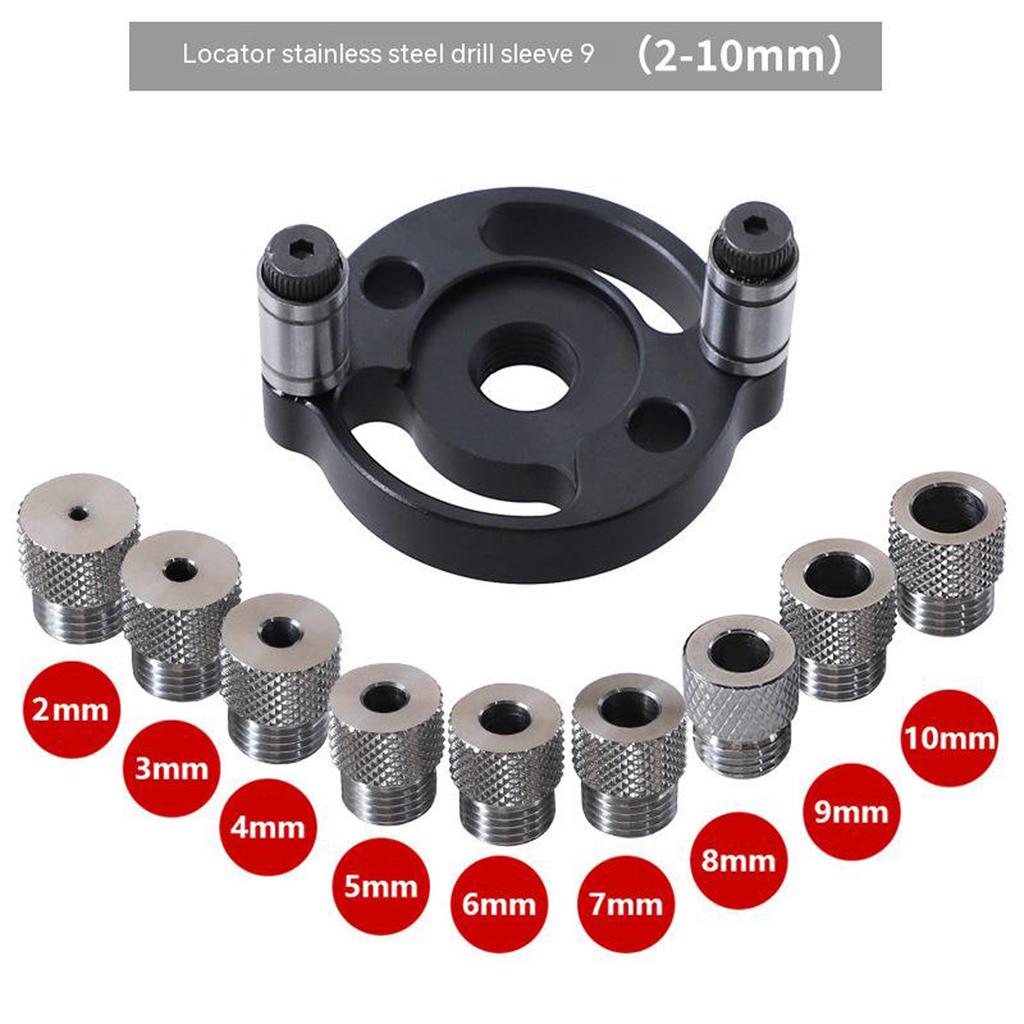 2 10mm Hole Puncher Locator Wear resist Self centering Dowelling Jig Diy Drill Guide Tools For Carpentry