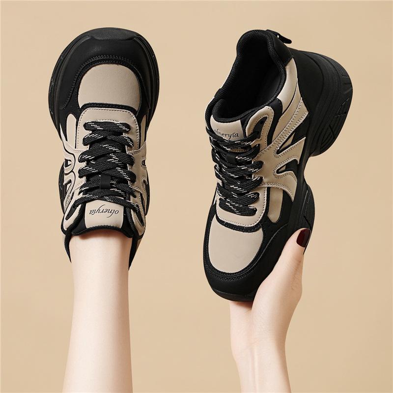 

Женские спортивные кроссовки Golden Rabbit 2025 с высоким верхом: Нескользящие, износостойкие, амортизирующие, толстая подошва, универсальный осенний стиль 40