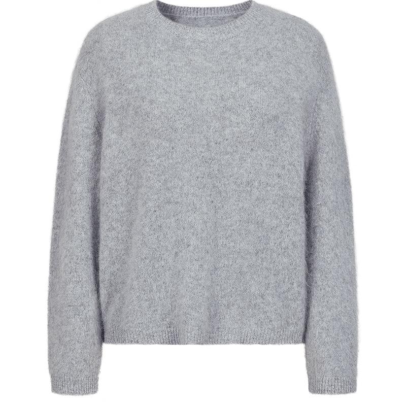Jiuzi Annacole Women's 100% Wool Drop-Shoulder Knit Sweater