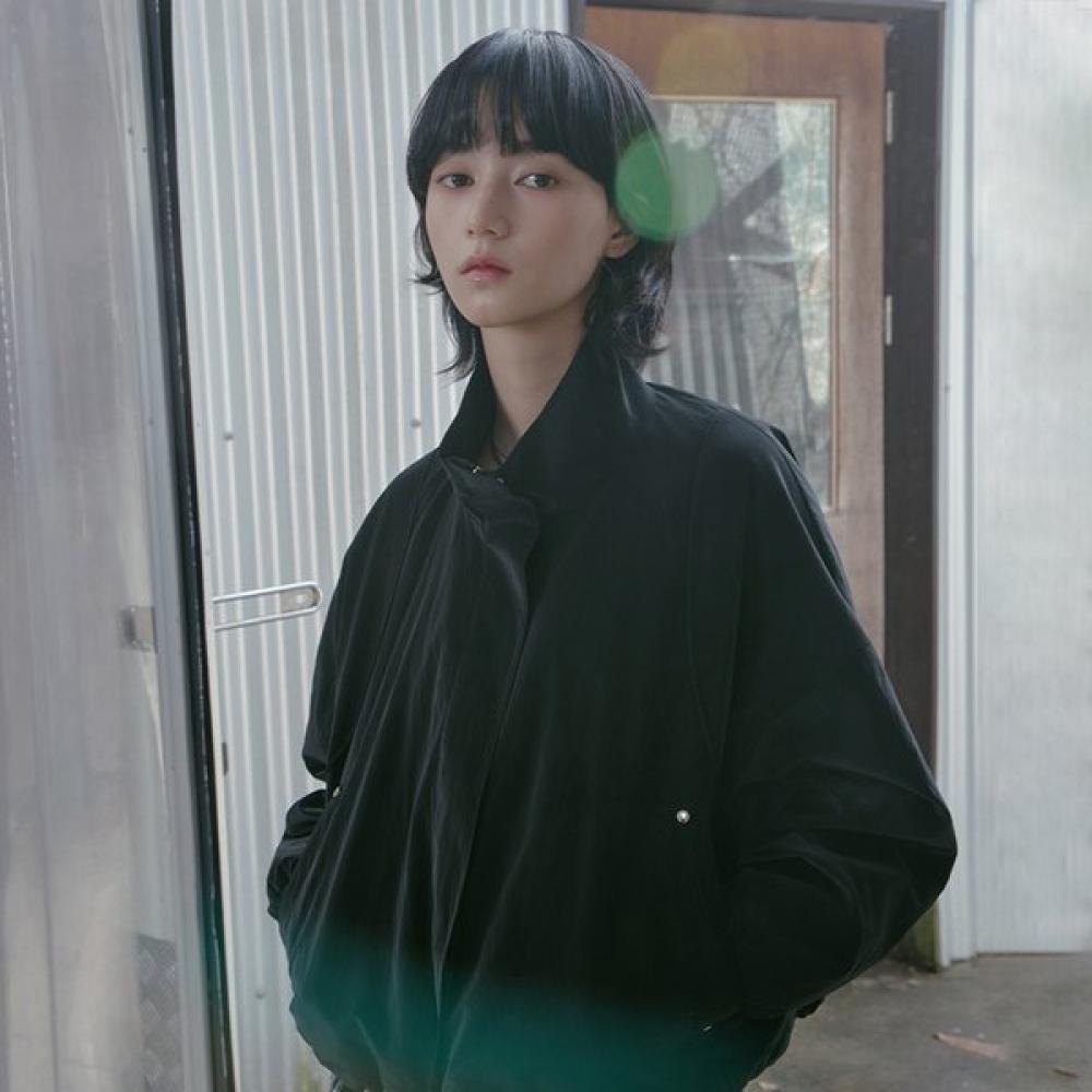 

High Neck Bomber Jumper As1wz264 BK (black)/FF
