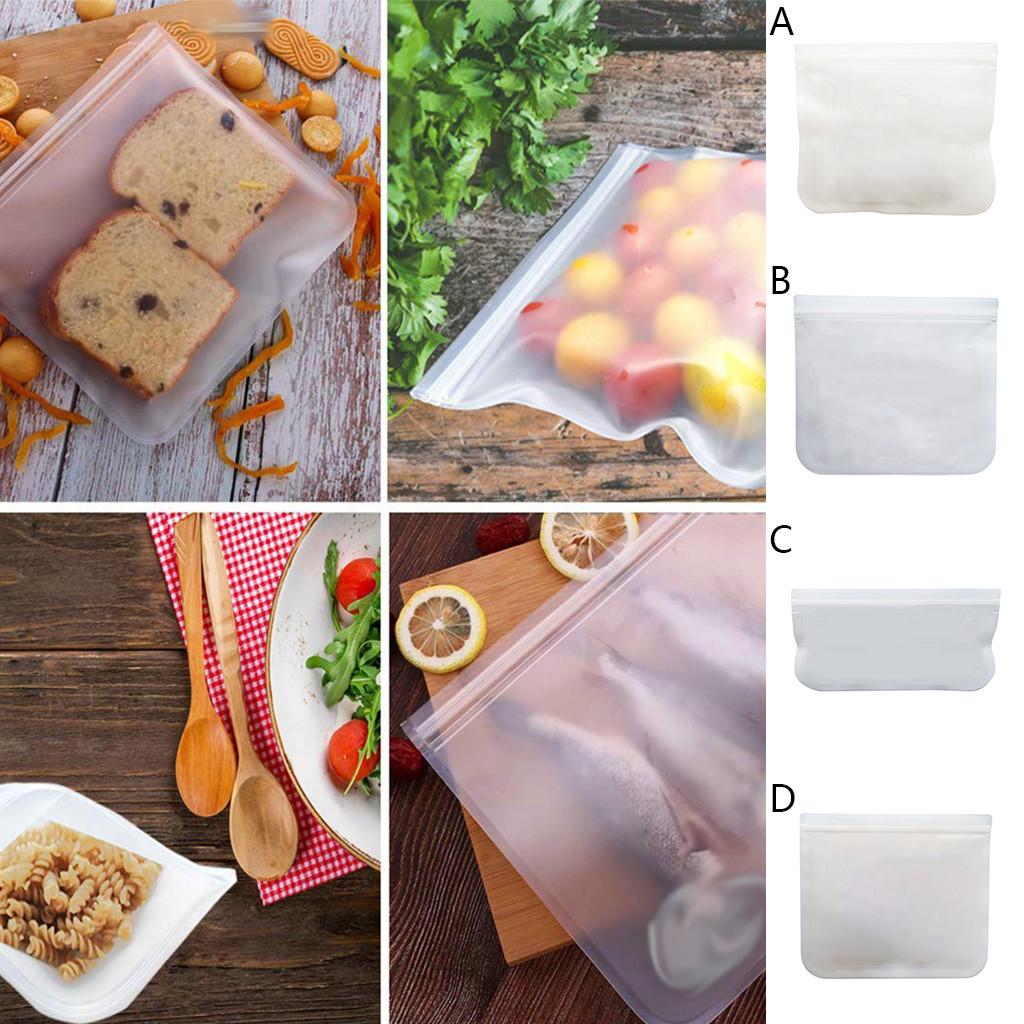 Buy Translucent Frosted PEVA Food Storage Bag Eefrigerator Food Storage