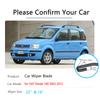 For Fiat Panda 169 2003~2012 2004 2005 2006 2007 2008 2009 2010 2011 Front Windshield Wipers Car Wiper Blade Car Accessories