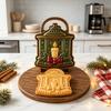 Decorative Pastry Stampers Christmas Mini Pie Mold for Hand Pies, Holiday Gingerbread Man House Santa Claus Nonstick Press Baking Tools Dough Cookies,