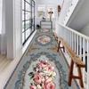 European Style Floral Carpets Corridor Hallway Longe Area Rugs Stairway Runners Customizable Floor Mats Home Porch Entry Doormat