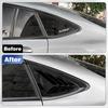 Spoiler de déflecteur de fenêtre latérale arrière Noir Brillant pour Mercedes-Benz GLC Coupé C253 2016 2017- Cache-volet de fenêtre aérateurs d'air