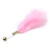 Feather Duster Golden Clear 15cm Pink - SM Fantasy - Whips, Crops & Feather Dusters