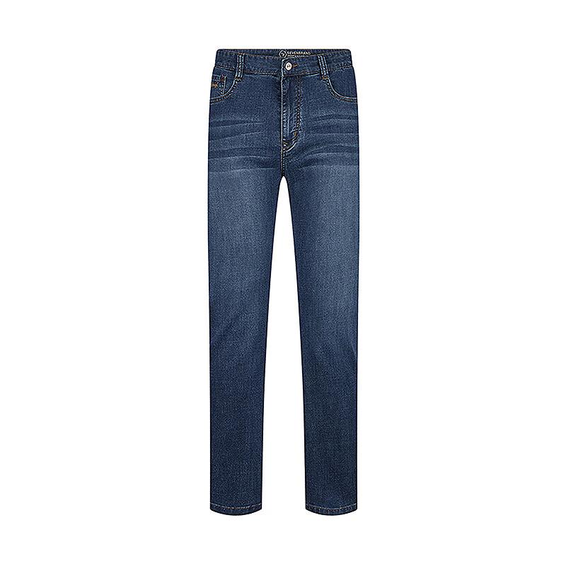 Septwolves Men's Lyocell Blend Straight-Leg Jeans