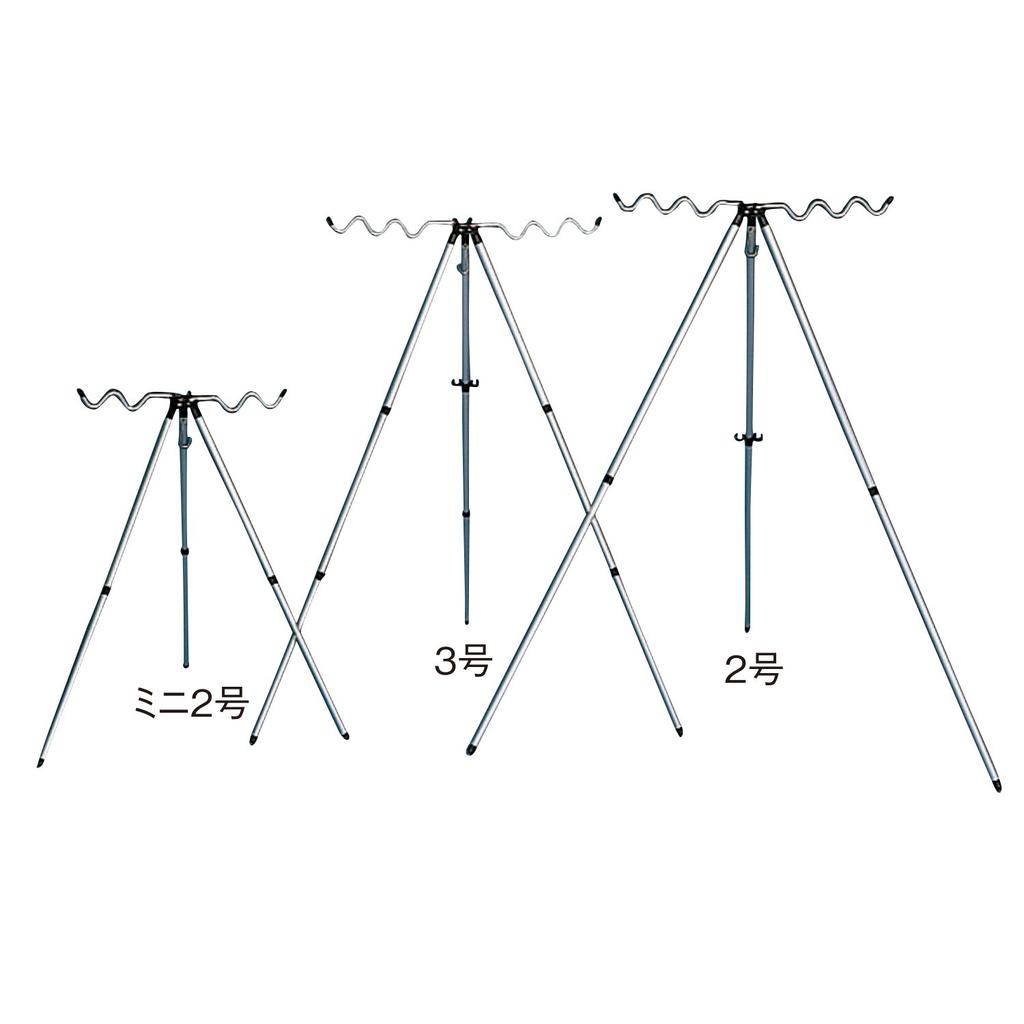 Daiichi Seiko Rod Holder Surf Tripod Aluminum Super Mini 3 Fishing Silver (Rod Holder) No.