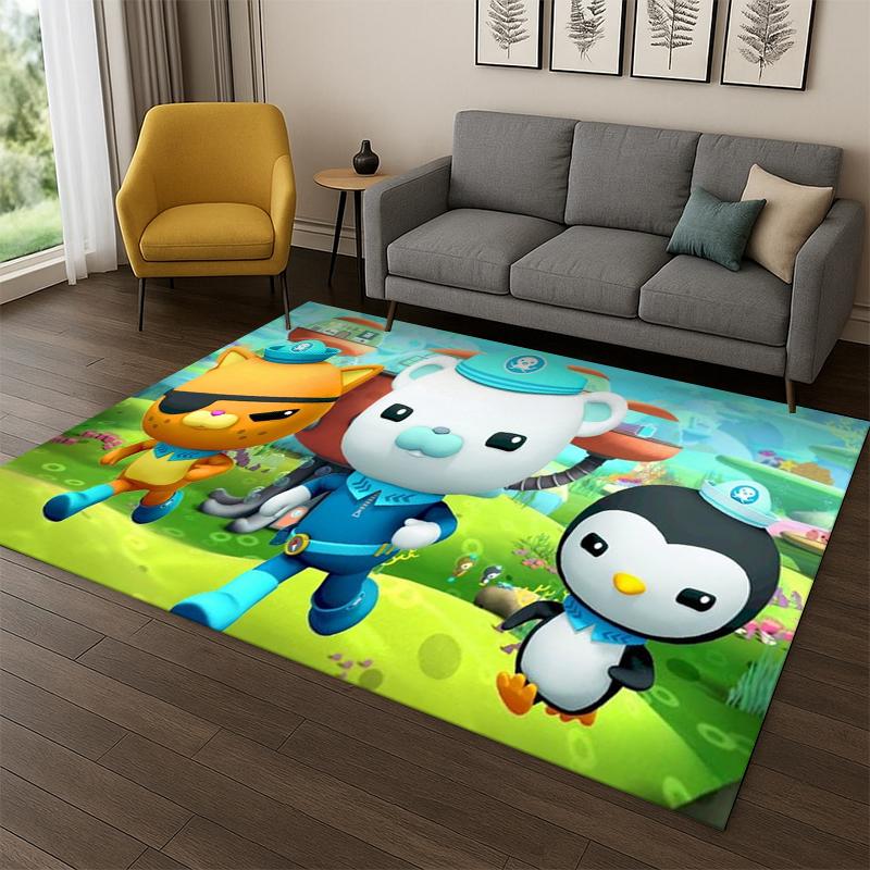 Cute Cartoon The Octonauts Barnacles Carpet Rug for Bedroom Living Room Sofa Doormat Home Decor,Kid game Area Rug Non-slip gift