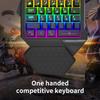 Ergonomic One Handed Gaming Keyboard LED 35 Keys Portable Mini Gaming Keypad Ergonomic Game Controller for PC Gamer
