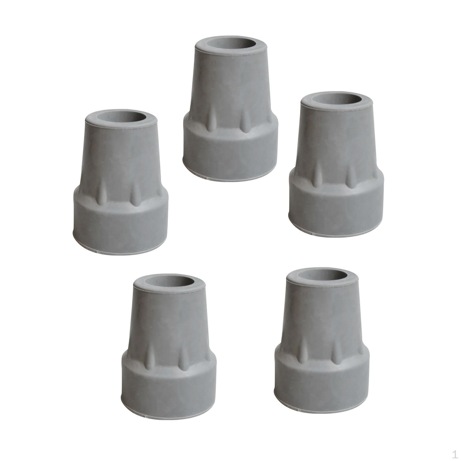 

5 насадок для костылей, прочные аксессуары, высокоэффективная резиновая трость для ходьбы