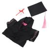 YARNOW [Brand Name] Graduation Plush Toy, 30cm Bear Outfit [3-Piece Set] Includes Graduation Gown, Hat, and Certificate. Dress-Up Doll Outfit,