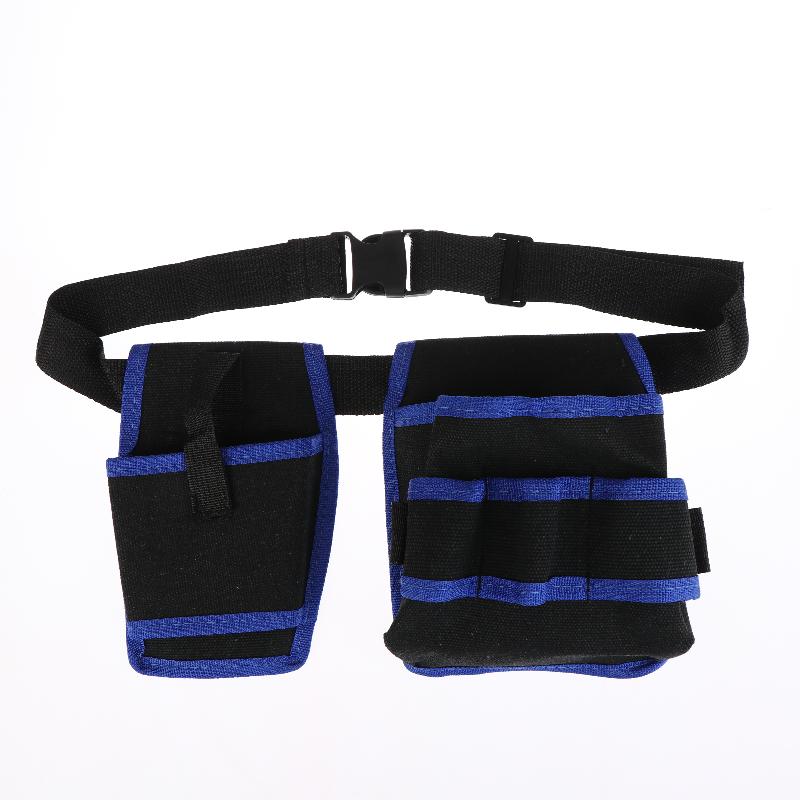 360 Rotating Electrician Tool Bag Waterproof Adjustable Waist Belt Pouch Multiple Pockets Wear-resistant Tools Storage Bag