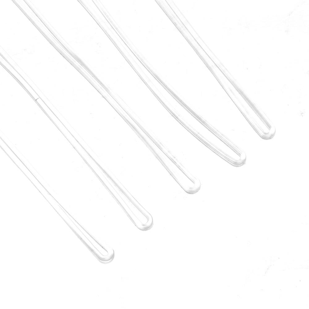 30 Pcs 6 Inch Transparent Plastic Transparent Name Tag Loop Tags Identification Cards Office