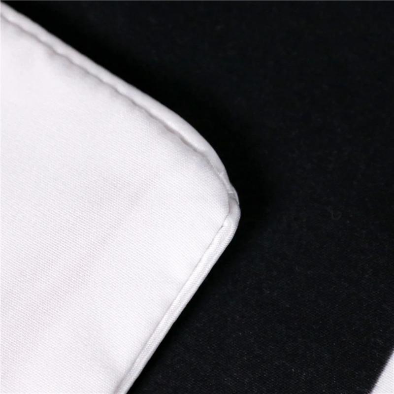 Ropa De Cama Bedding Set King Size Black White Duvet Cover PillowCases Dekbedovertrek Sets 260x220 Lovers Her His Side Bedset