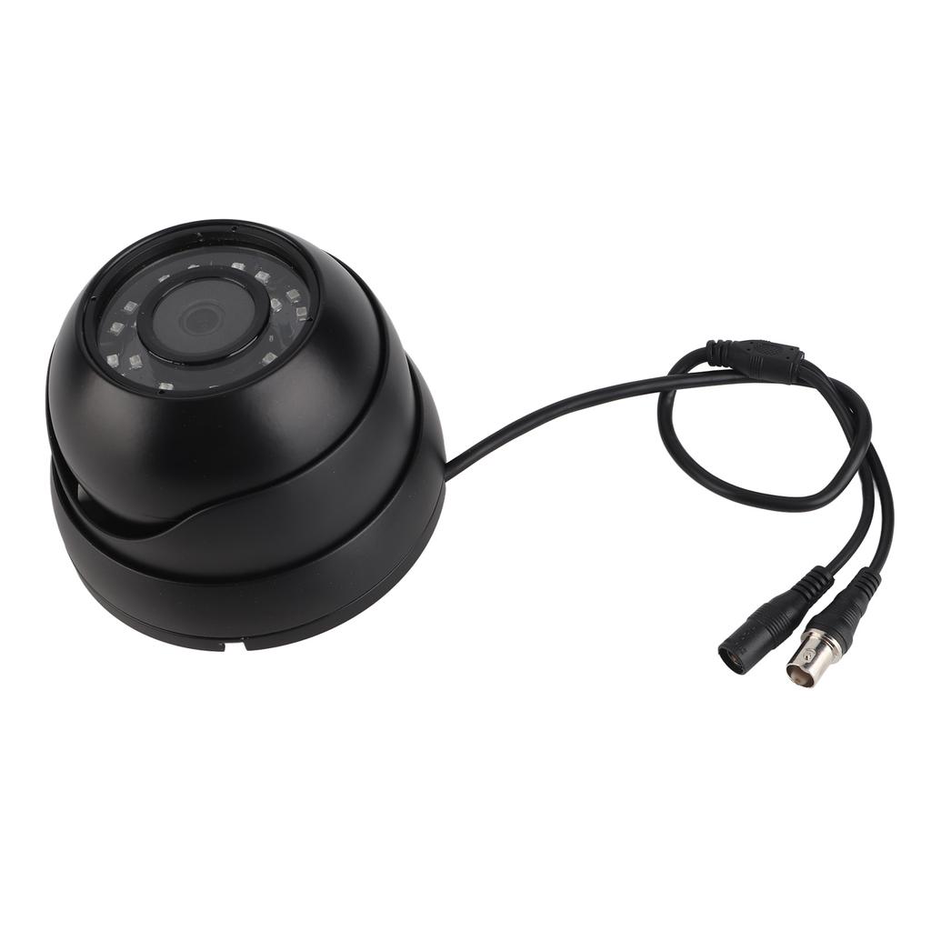1080p CCTV Dome Camera AHD Camera Surveillance NTSC System for Bus Boat Car (Black ) Black