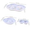 Multifuntional Silicone Mold Eggs Shape Easy Releasing Molds Silicone Texture for Candle Making and Artistic Home Decors