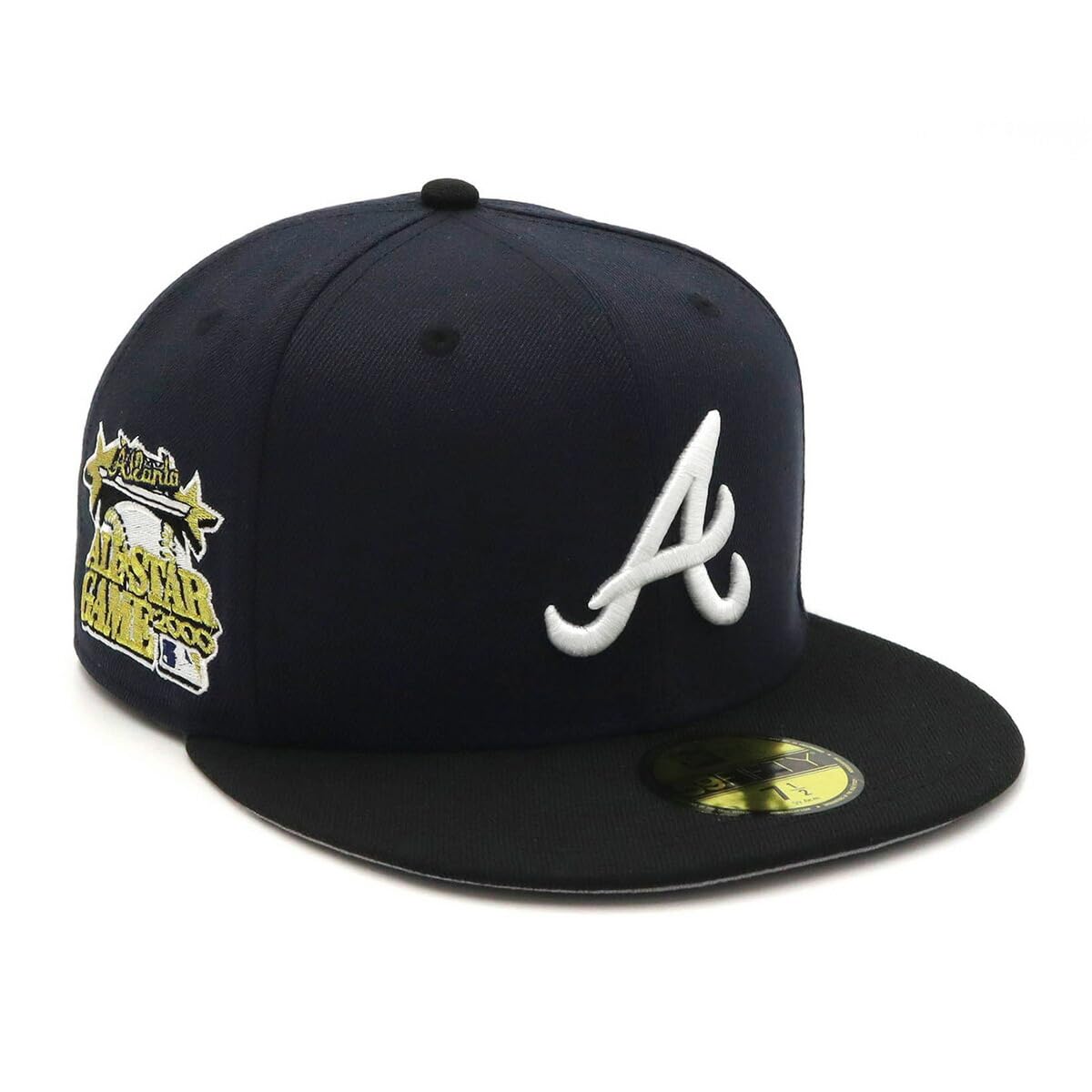 

newera Кепка 59FIFTY 70822844 NER35C7272 MLB Atlanta Braves ATL Navy SIDE PATCH UNDER VISOR ONSPOTZ Кепка на заказ Gokyu Fifty 5950 Side Patch Straight