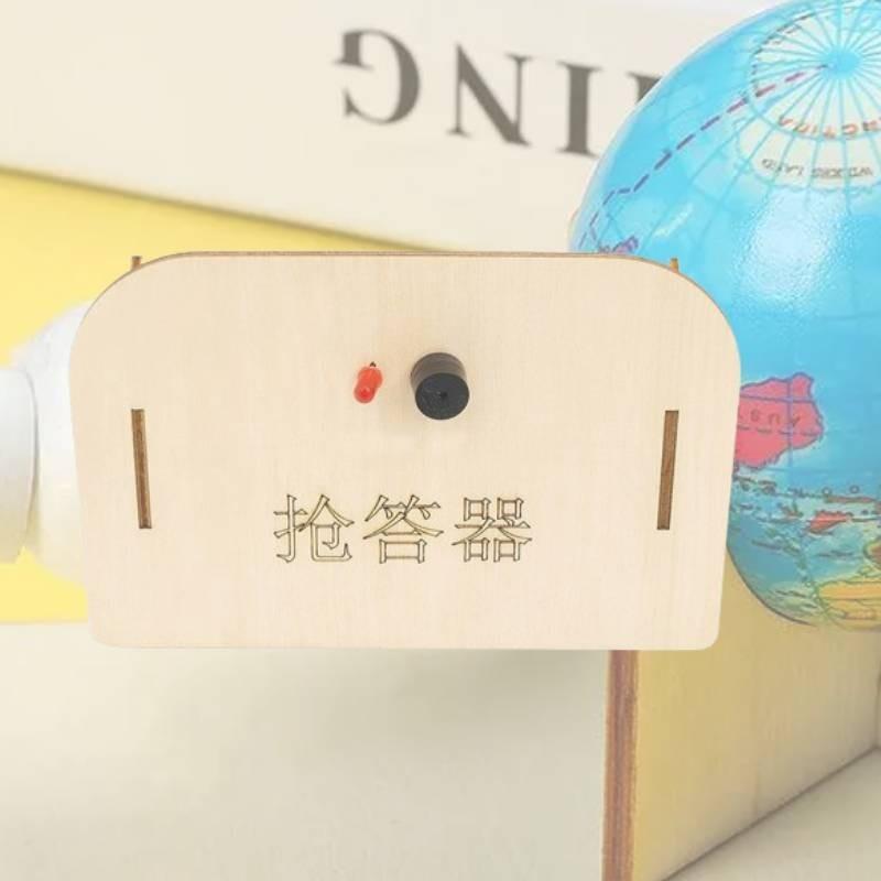 Wooden Diy Electric Science Quiz Responder Training Kit For Kids