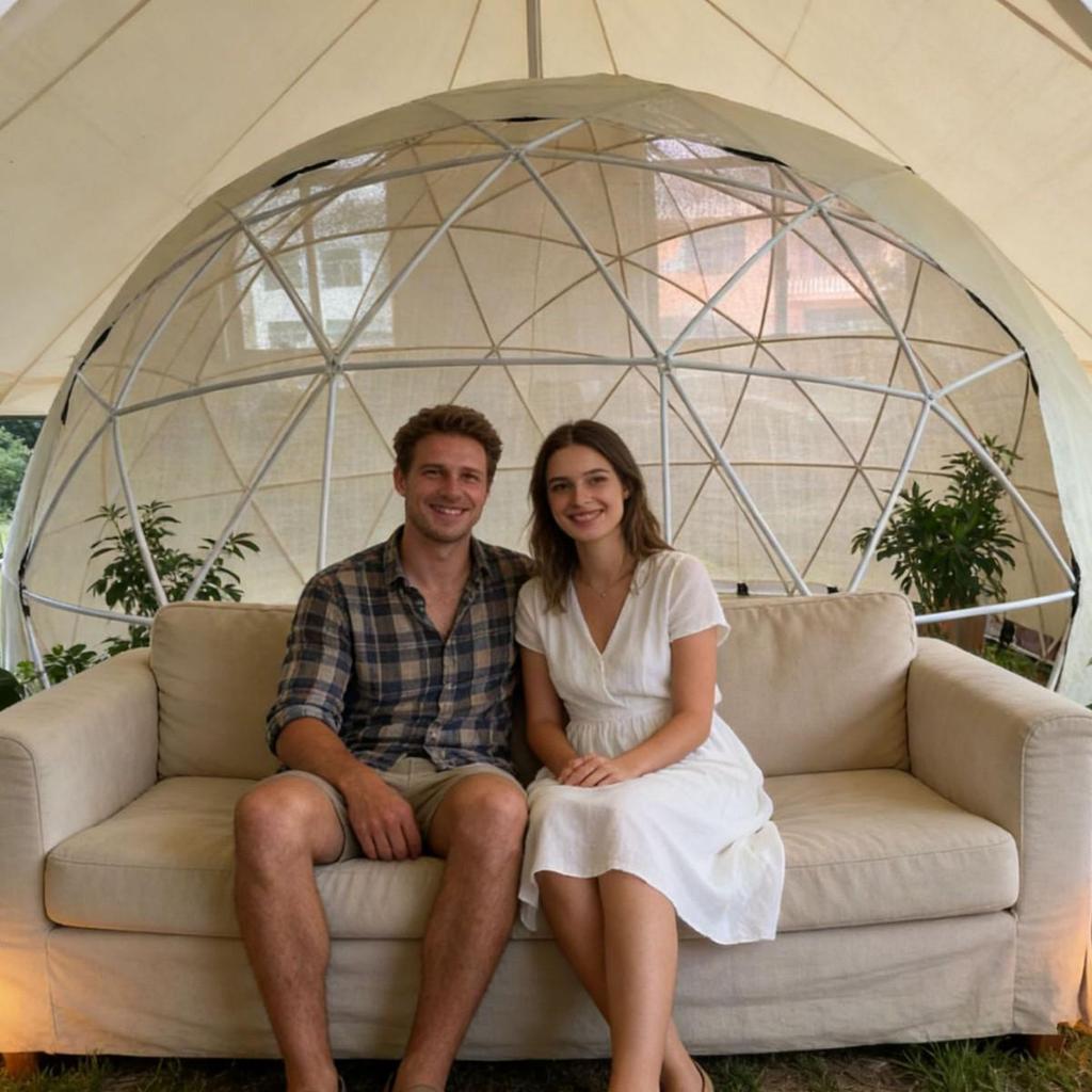 High-Quality Eco-Friendly ABS Frame Outdoor Double Cover PVC All-Season Tent