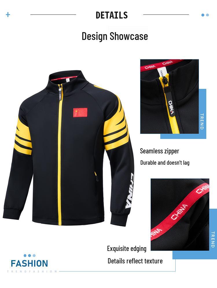 Unisex Chinese Martial Arts Training Set: Long Sleeve Sportswear for Spring and Autumn