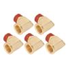 5PCS Elbow Brass Pipe Fitting Solid Brass 1 2in NPT Male To Female 90 Degrees  Pipe Elbow Fitting with Leak Proof