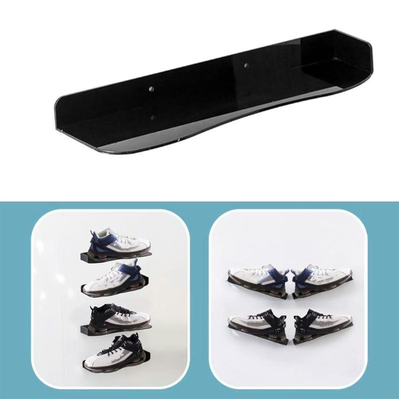 Shoe Display Shelf Floating Acrylic Sneaker Storage Rack Home Decoration Holder HX6C
