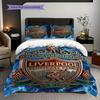 Liverpools Legacy Unity Pride Three-piece set (1 * duvet cover + 2 * pillowcase, without core) 2D Flat Christmas birthday gift Bedding set