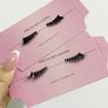 Self Adhesive Eyelashes Wide Glue Strip Press On Half Lashes Soft Clear Band Pre Glued False Eyelashes Reusable Cat Eye Lashes