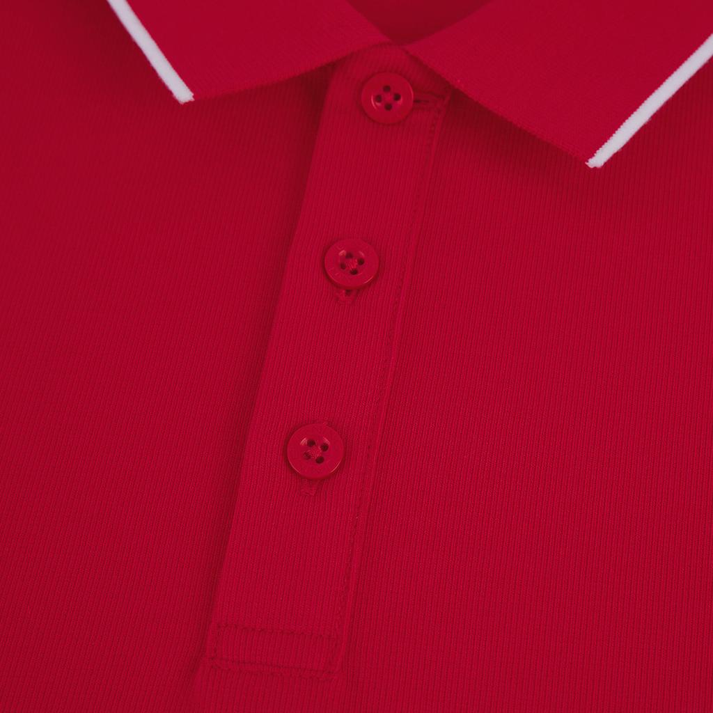Li-Ning Fashionable Sports Casual Short Sleeve Breathable Polo Shirt Men tops Bull-Red APLW475-3