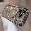 Luxury Plating Transparent Soft TPU Magsafe Case for iPhone 17 Pro Max Air 13 14 15 16 12 11 Pro Max 16E Plus Silicone Cover