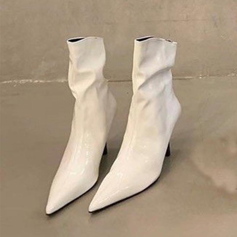 

High Heels Women Ankle Boots Pointed Toe Shoes Sexy Luxury Women Pumps 2025 Winter Designer Elegant Dress Botas De Mujer 35