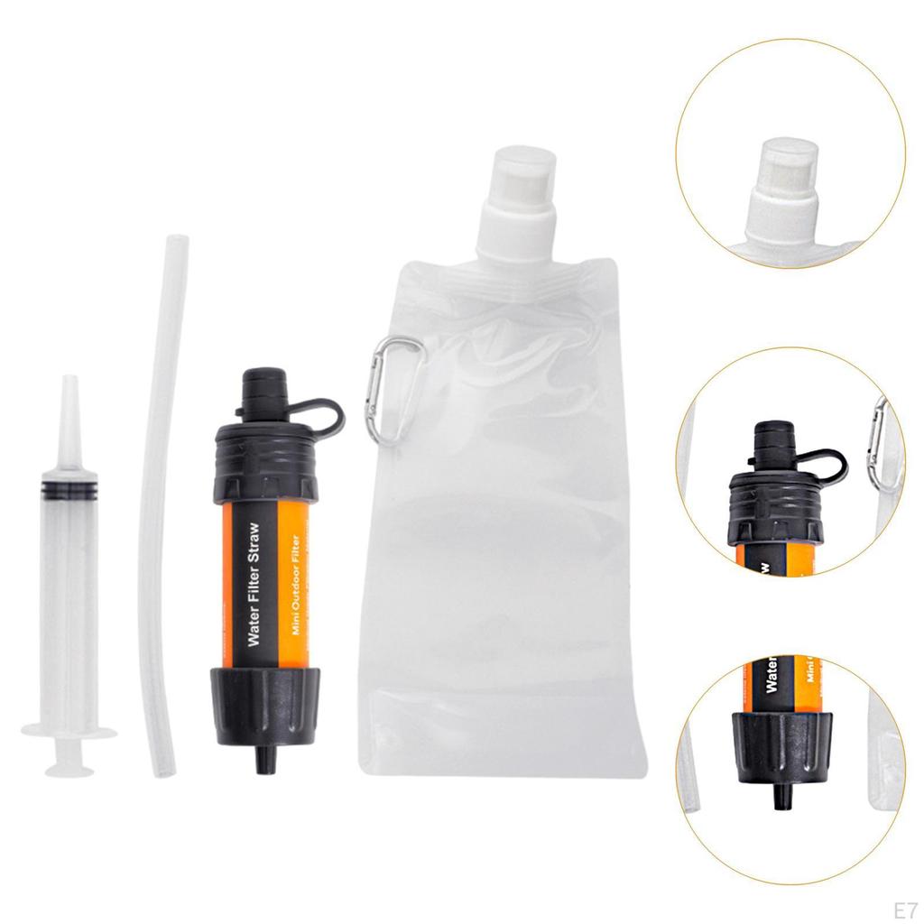 Personal Water Filter Bag Purifying Device Purifier for Backpacking