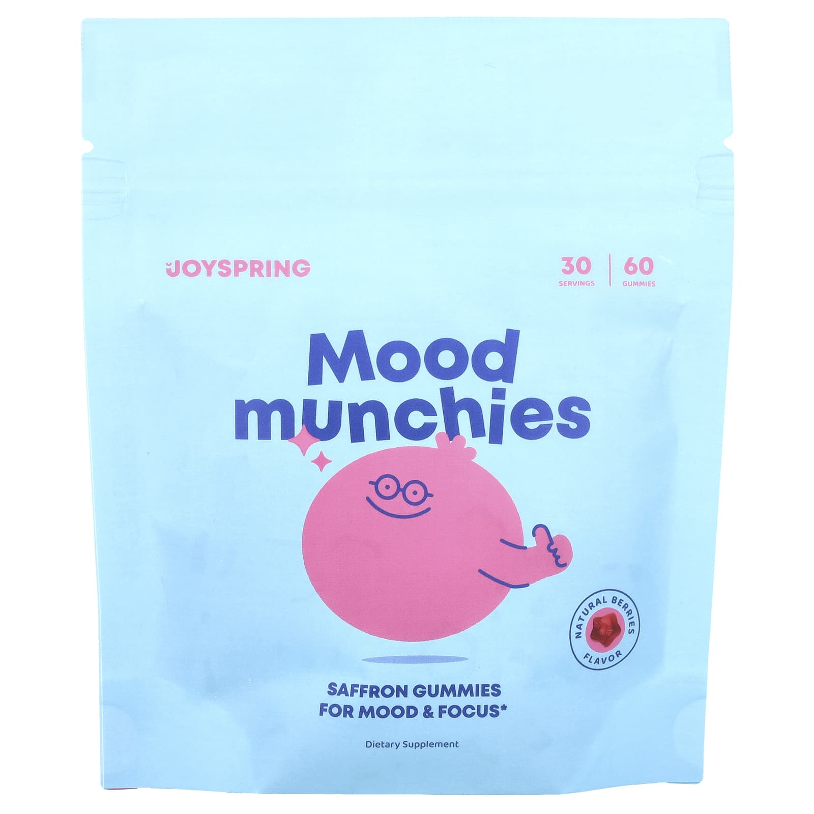 

Mood Munchies Gummies, Natural Berry Flavor, 60 Gummies