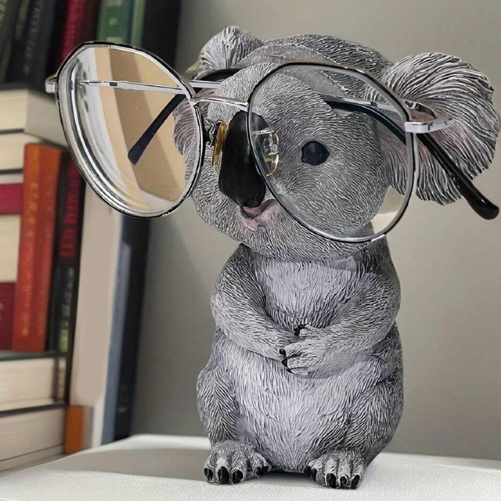 Koala Eyeglass Holder Desktop Glasses Organizer Resin Koala Glasses Holder Display Stand for Sunglasses Eyewear Cute Figurine