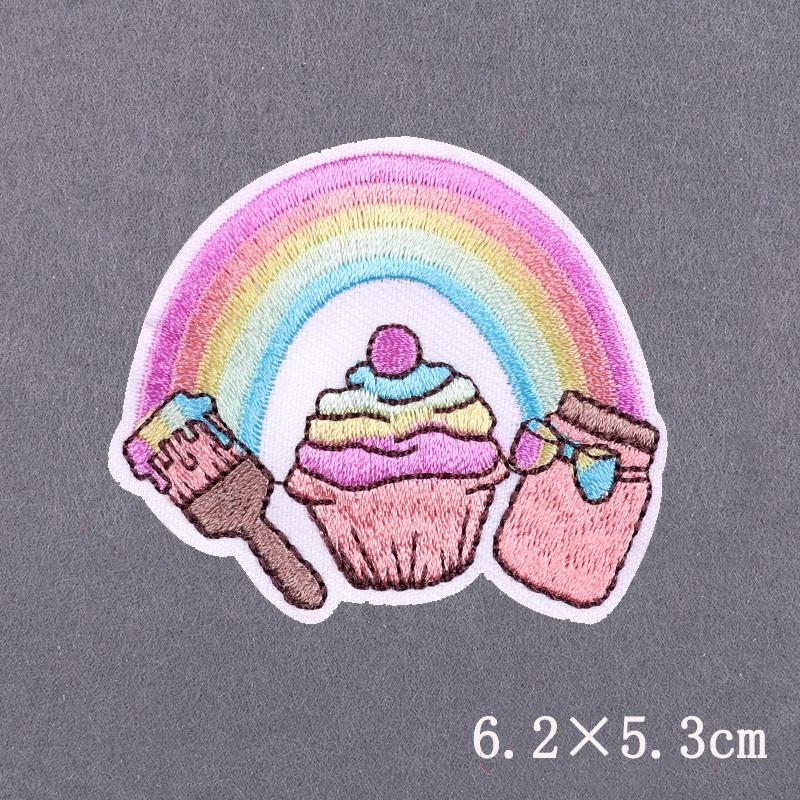 Purple Style Iron On Patch Thermoadhesive Patches For Clothes Anger Baby Girl Embroidery Patch For Hat/T-Shirt Fusible Sewing