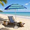 Striped Beach Umbrella Waterproof Sunshade Long-Lasting for Fishing