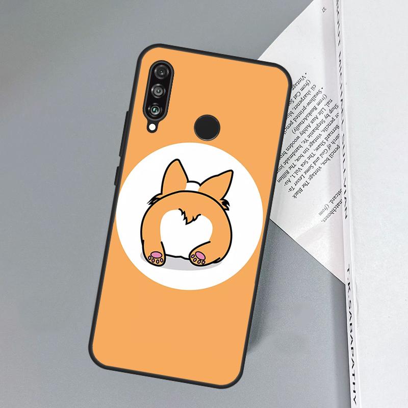 Cartoon Corgi For Huawei Nova 11i 12i 12s 8i 7i Y73 Y70 Y90 Y60 Y72 Y61 Y91 9 10 SE P30 Pro P40 Lite Case