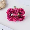 DIY Artificial Carnation Bouquet Mini Fake Plants Silk Hydrangea Bouquet  Garden
