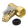Brass Triple Port Water Valves with Seamless Connection 3/4inch Thread for Precise Flows Adjustment In Plumbing Systems