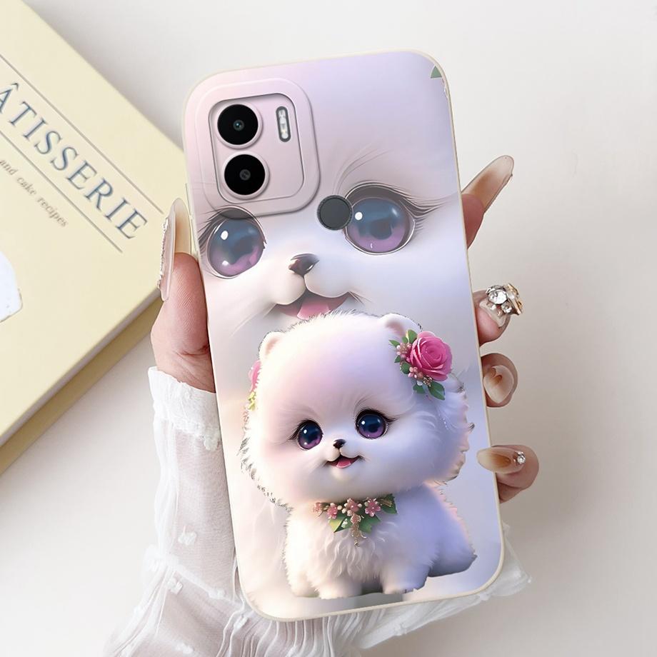 Case For Xiaomi Redmi A1+ A2+ A1 A2 A3 A3X A3 Pro Funda Redmi A5 A4 With Heart Bowknot Floral Flower Motif Cover Soft Silicone