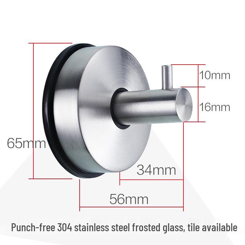 Punch-Free Stainless Steel Adhesive Hooks