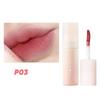 Lápiz labial Barro labial crema pequeña puré show blanco boca rojo caja ciega brillo labial mate