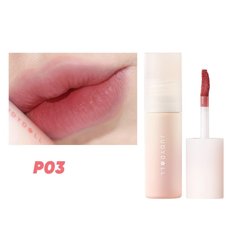 Lápiz labial Barro labial crema pequeña puré show blanco boca rojo caja ciega brillo labial mate