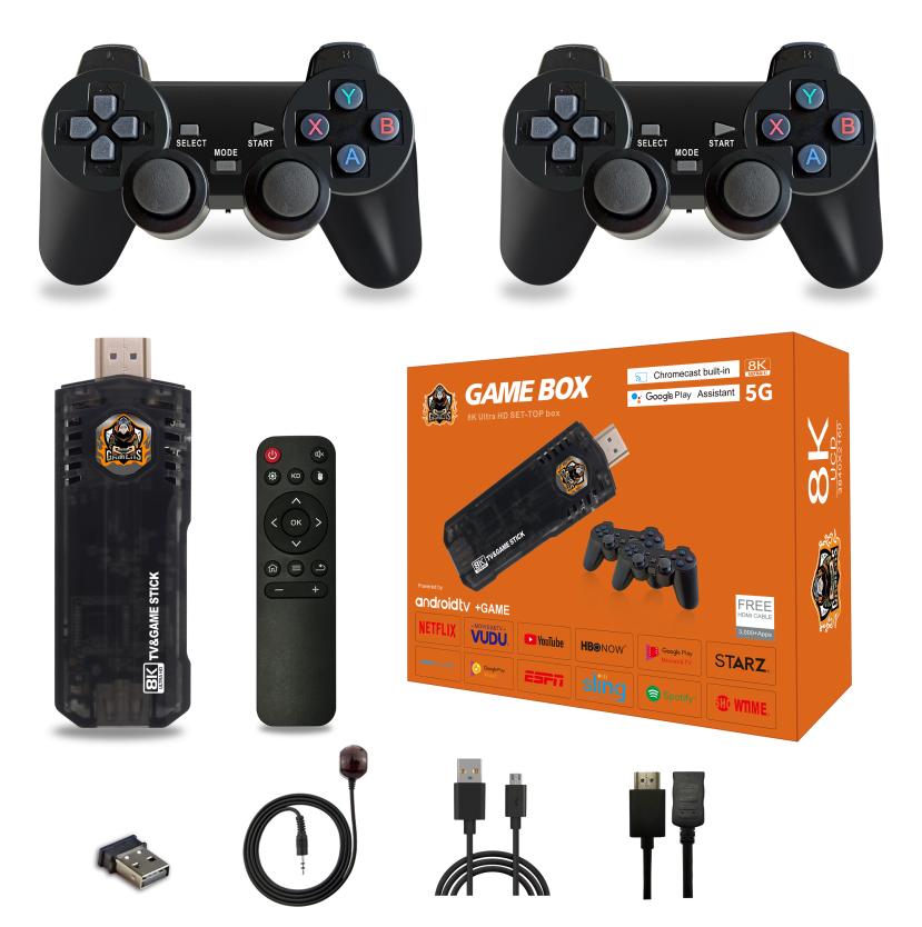 Low Price Demand 8 Pro Game Stick 4K 64G 30000+ Retro Games Emulation System 40+ Emulators Wireless TV Gamepad N64/PSP/SNES