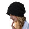 Casual Solid Color Knitted Baggy Beanie Keep Warm Thickened Oversized Winter Hat Anti-Cold Unisex Beanies Women Girl
