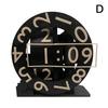 3D Printed Triaxial Clock With Rotating Numeric Display Pla Digital Clock Living Room Desktop Digital Clock Home Decoration