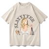 Slayyyter WORT GIRL IN AMERICA Tshirts Pure Cotton for Summer Oneck Teeshirt Soft Comfortable Short Sleeve Camisetas Clothes