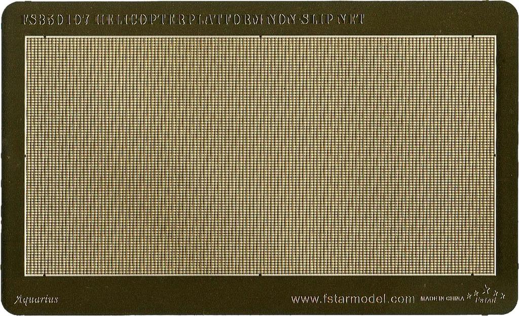 Five Star Models Helicopter Deck Etched Plastic Model FSM350107 1/350 Anti-Slip Net, Parts, (Ships)
