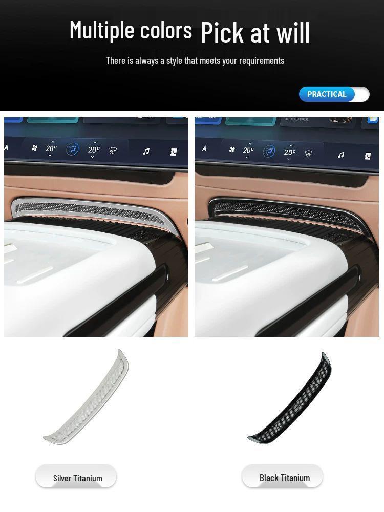 Avatr 07 Stainless Steel Anti-Clog Air Vent Cover for Car Doors and Seats